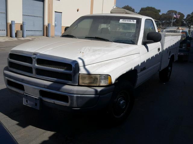 3B6KC2667XM561847 - 1999 DODGE RAM WHITE photo 2