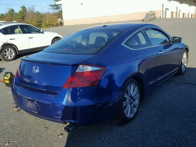 1HGCS21838A012979 - 2008 HONDA ACCORD BLUE photo 4