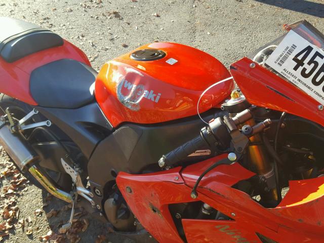 JKAZXCC135A025818 - 2005 KAWASAKI NINJA ZX 1 ORANGE photo 9