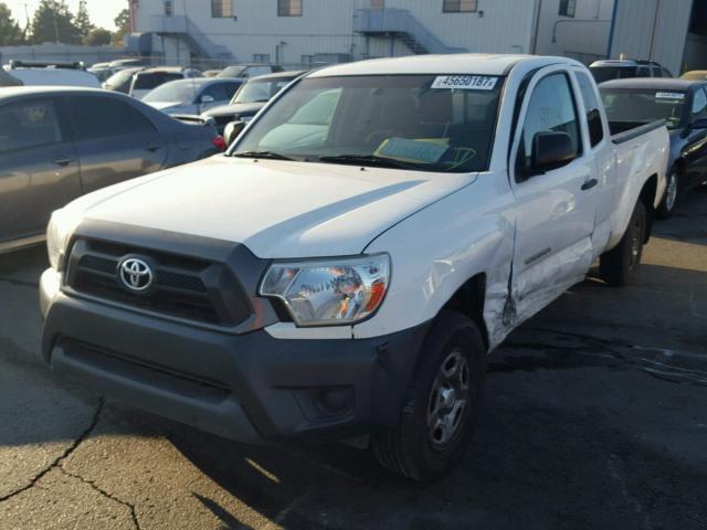 5TFTX4CN3EX039607 - 2014 TOYOTA TACOMA ACC WHITE photo 2