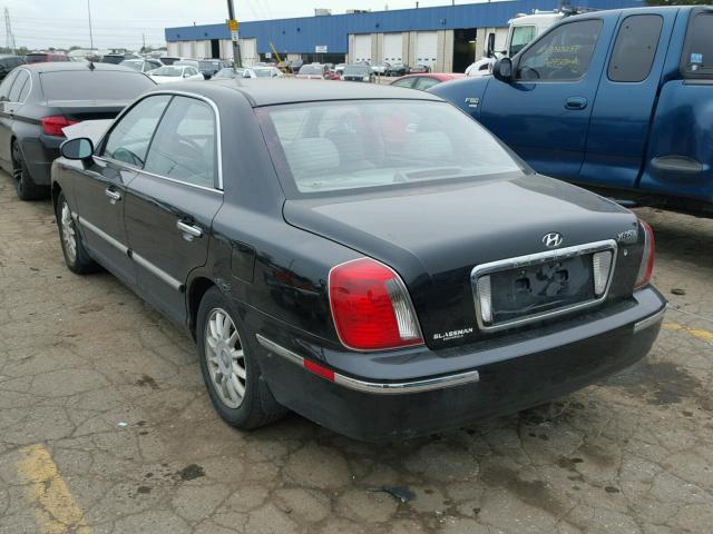 KMHFU45E75A410382 - 2005 HYUNDAI XG BLACK photo 3