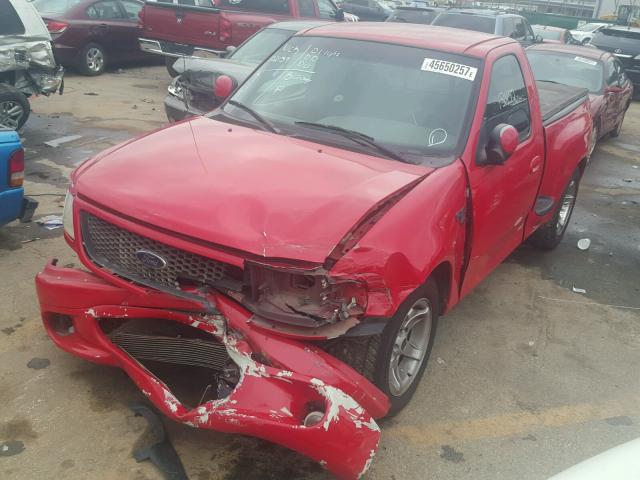 1FTRF07W3YKA62895 - 2000 FORD F150 RED photo 2