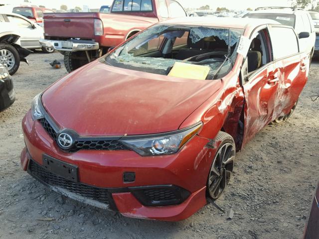 JTNKARJEXGJ517133 - 2016 TOYOTA SCION IM RED photo 2