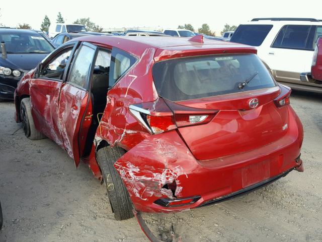 JTNKARJEXGJ517133 - 2016 TOYOTA SCION IM RED photo 3