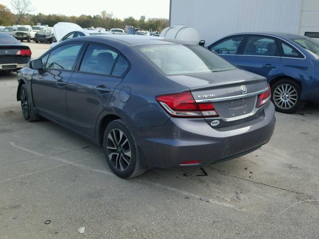 2HGFB2F89EH544482 - 2014 HONDA CIVIC EX GRAY photo 3