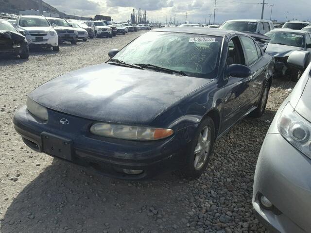 1G3NL52E21C174140 - 2001 OLDSMOBILE ALERO GL BLUE photo 2