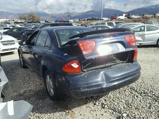 1G3NL52E21C174140 - 2001 OLDSMOBILE ALERO GL BLUE photo 3