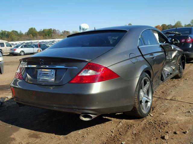 WDDDJ75X66A011610 - 2006 MERCEDES-BENZ CLS GOLD photo 4