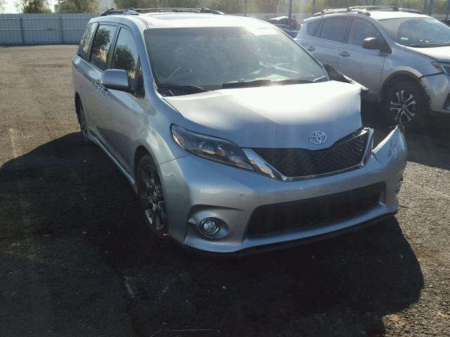 5TDXK3DCXFS614848 - 2015 TOYOTA SIENNA SPO SILVER photo 1