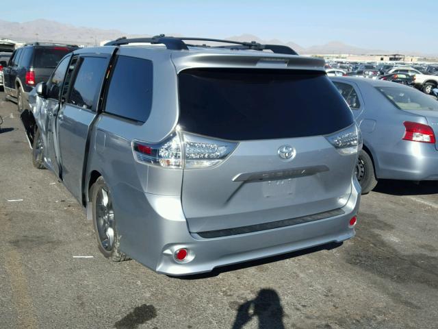 5TDXK3DCXFS614848 - 2015 TOYOTA SIENNA SPO SILVER photo 3