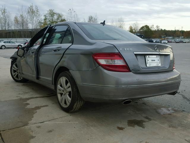 WDDGF81X19R067003 - 2009 MERCEDES-BENZ C 300 4MAT GRAY photo 3