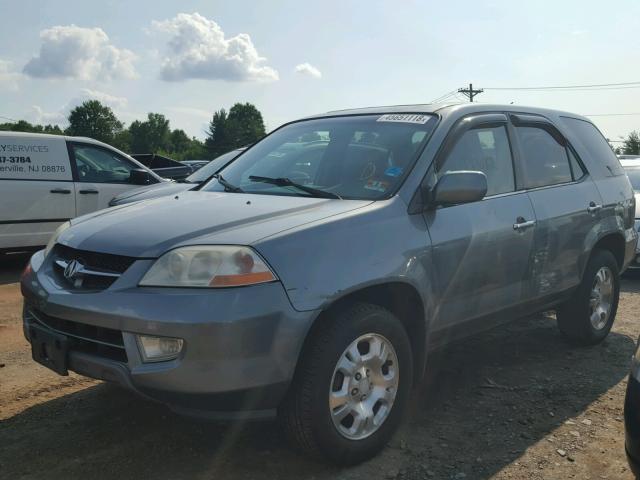 2HNYD18291H539131 - 2001 ACURA MDX BLUE photo 2