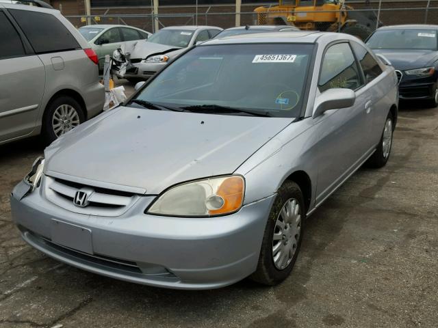 1HGEM22931L086312 - 2001 HONDA CIVIC SI SILVER photo 2