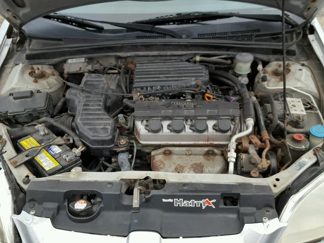 1HGEM22931L086312 - 2001 HONDA CIVIC SI SILVER photo 7