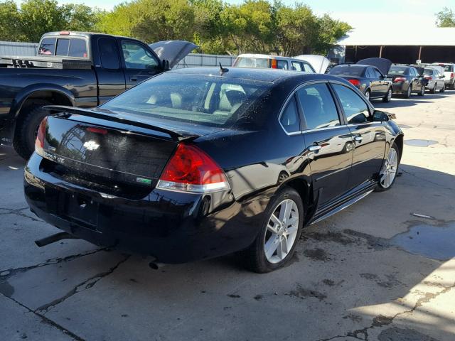 2G1WC5E36D1175714 - 2013 CHEVROLET IMPALA LTZ BLACK photo 4