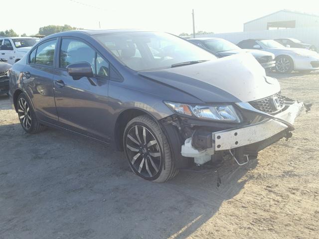2HGFB2F92FH514282 - 2015 HONDA CIVIC EXL ნაცრისფერი ფოტო 1