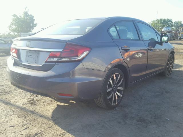 2HGFB2F92FH514282 - 2015 HONDA CIVIC EXL ნაცრისფერი ფოტო 4