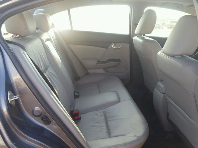 2HGFB2F92FH514282 - 2015 HONDA CIVIC EXL ნაცრისფერი ფოტო 6