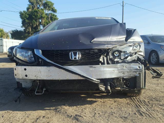 2HGFB2F92FH514282 - 2015 HONDA CIVIC EXL ნაცრისფერი ფოტო 9