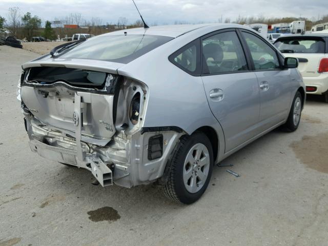 JTDKB20U983448412 - 2008 TOYOTA PRIUS SILVER photo 4