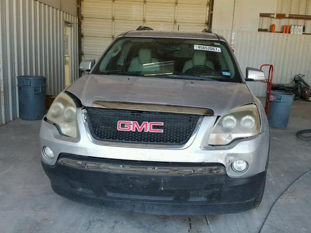 1GKER23DX9J107462 - 2009 GMC ACADIA SLT ვერცხლისფერი ფოტო 9
