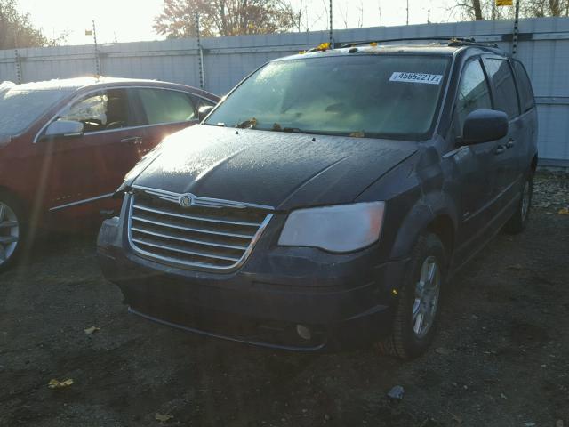 2A8HR54P98R738581 - 2008 CHRYSLER TOWN & COU 蓝色 照片 2