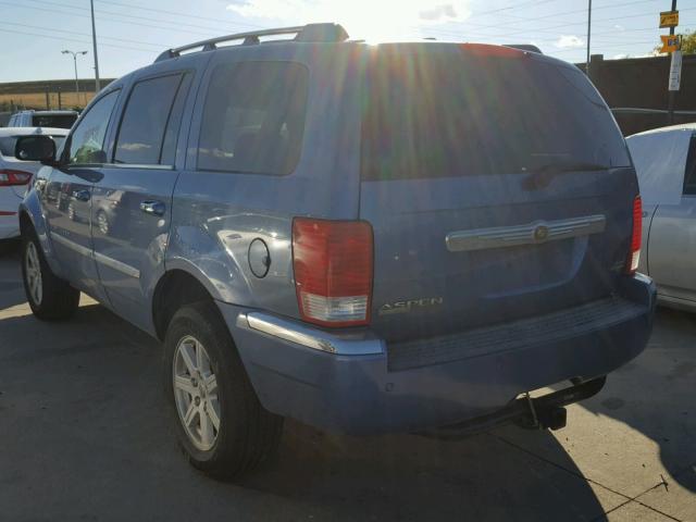 1A8HW58N08F115567 - 2008 CHRYSLER ASPEN LIMI BLUE photo 3