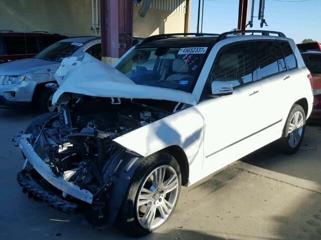 WDCGG5HB5EG311011 - 2014 MERCEDES-BENZ GLK 350 WHITE photo 2