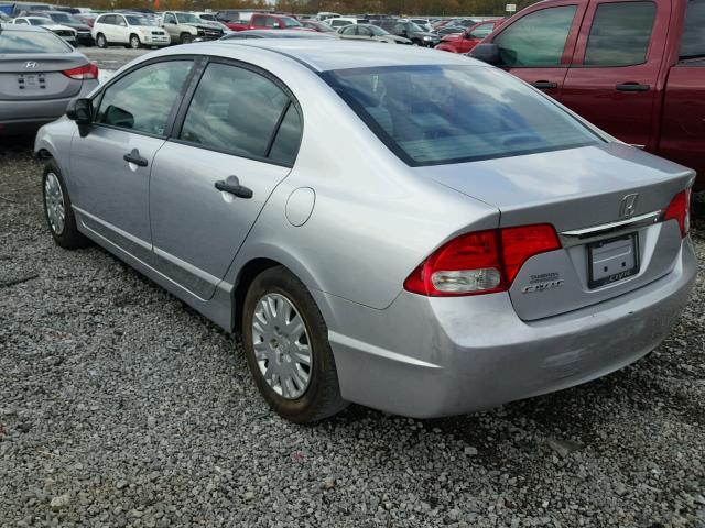 19XFA1F36AE056838 - 2010 HONDA CIVIC SILVER photo 3