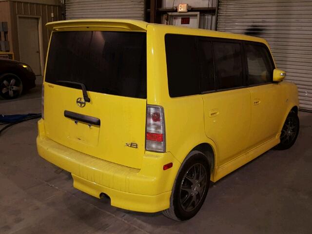 JTLKT334854017987 - 2005 TOYOTA SCION XB 黄色 照片 4