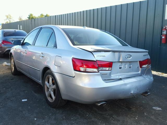 5NPEU46F97H261721 - 2007 HYUNDAI SONATA SE SILVER photo 3