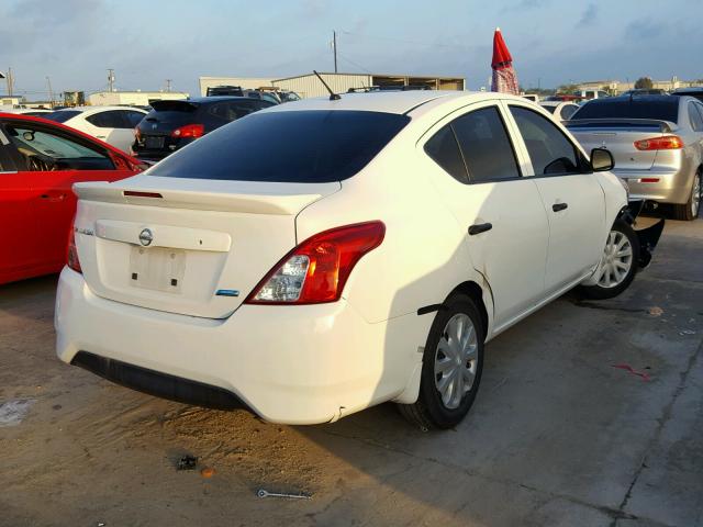 3N1CN7AP1FL837051 - 2015 NISSAN VERSA WHITE photo 4