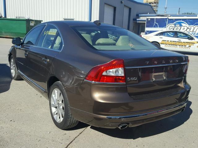 YV1952AS2E1179481 - 2014 VOLVO S80 3.2 BROWN photo 3