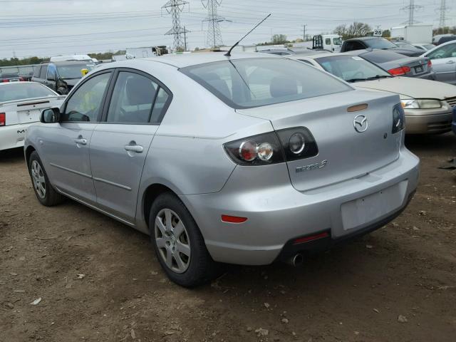 JM1BK12F781140918 - 2008 MAZDA 3 I SILVER photo 3