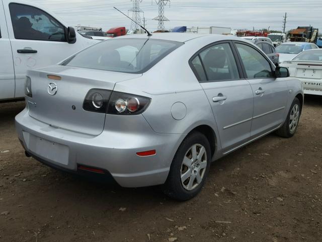 JM1BK12F781140918 - 2008 MAZDA 3 I SILVER photo 4