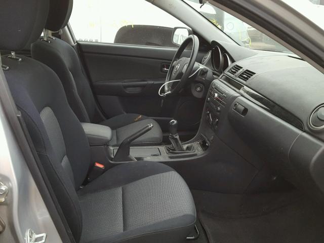 JM1BK12F781140918 - 2008 MAZDA 3 I SILVER photo 5