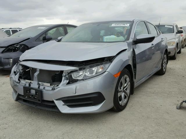 2HGFC2F57HH517997 - 2017 HONDA CIVIC LX SILVER photo 2