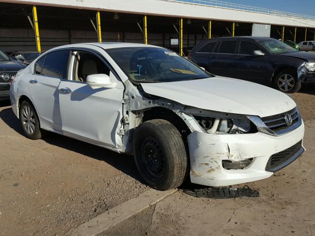 1HGCR3F83FA003139 - 2015 HONDA ACCORD EXL WHITE photo 1