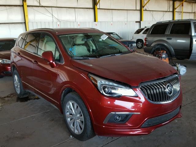 LRBFX2SA6JD009852 - 2018 BUICK ENVISION E RED photo 1