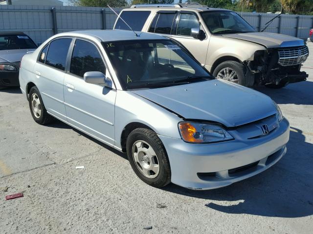 JHMES96613S002508 - 2003 HONDA CIVIC HYBR BLUE photo 1