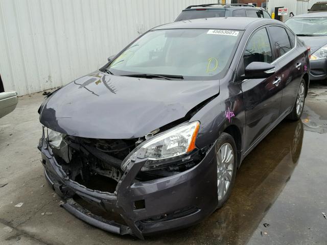 3N1AB7AP4DL774136 - 2013 NISSAN SENTRA GRAY photo 2