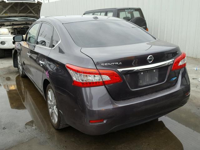 3N1AB7AP4DL774136 - 2013 NISSAN SENTRA GRAY photo 3