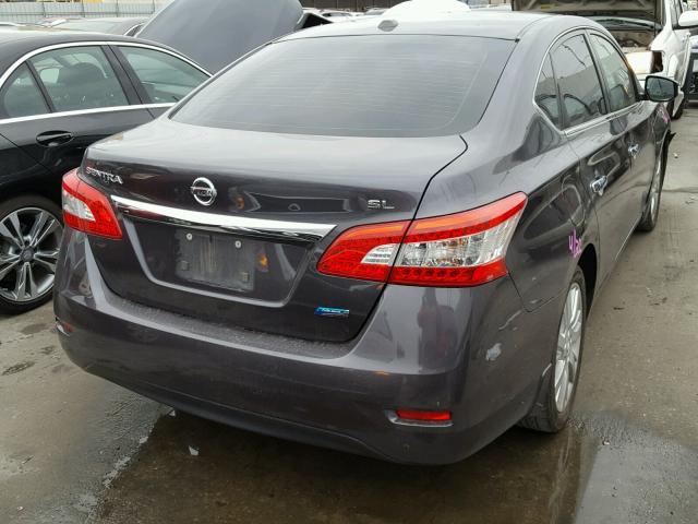 3N1AB7AP4DL774136 - 2013 NISSAN SENTRA GRAY photo 4