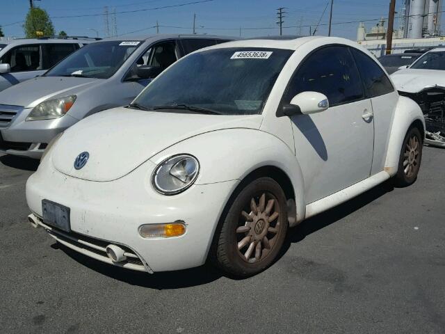 3VWCK31C14M421596 - 2004 VOLKSWAGEN NEW BEETLE WHITE photo 2