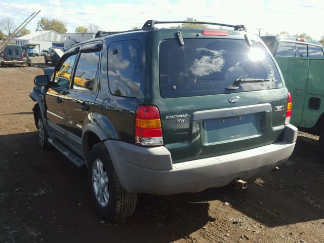 1FMYU04112KD66613 - 2002 FORD ESCAPE XLT GREEN photo 3