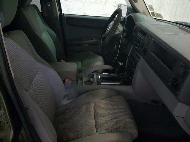 1J8HG48K47C700973 - 2007 JEEP COMMANDER Yaşıl foto 5