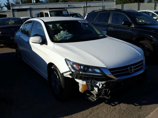 1HGCR2F3XEA117782 - 2014 HONDA ACCORD LX WHITE photo 1