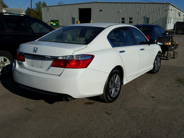 1HGCR2F3XEA117782 - 2014 HONDA ACCORD LX WHITE photo 4