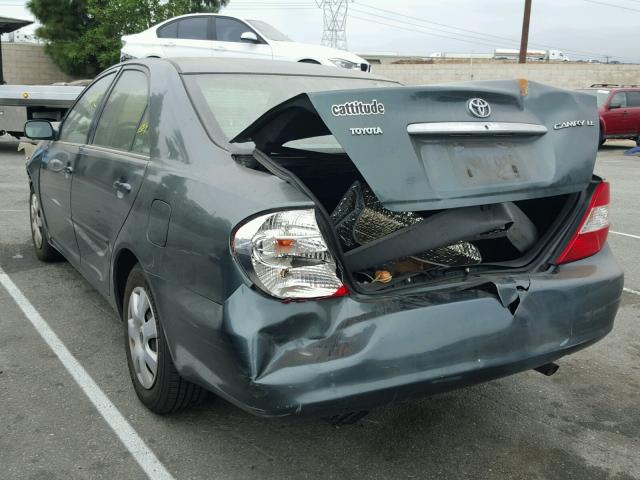 JTDBE32K630234819 - 2003 TOYOTA CAMRY LE მწვანე ფოტო 3