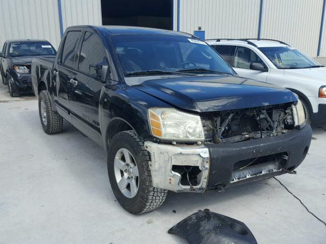 1N6BA07B45N579305 - 2005 NISSAN TITAN BLACK photo 1